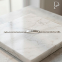 Esclava de plata 925: tejido fígaro 1+1 - 4.6cm