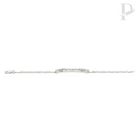 Esclava de plata 925: tejido fígaro 1+1 - 5.2 cm