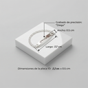 Esclava en plata 925: tejido cubano - 3.2cm