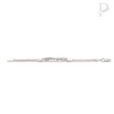 Esclava en plata 925: tejido cubano - 3.2cm